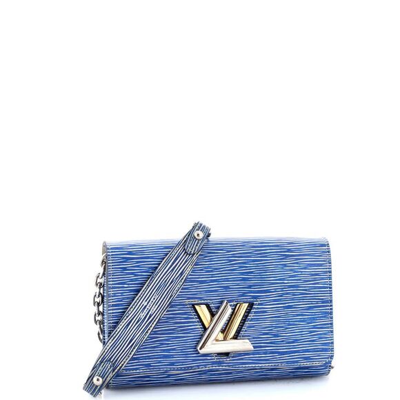 Louis Vuitton Twist Chain Wallet Epi Leather Blue - Picture 2 of 7